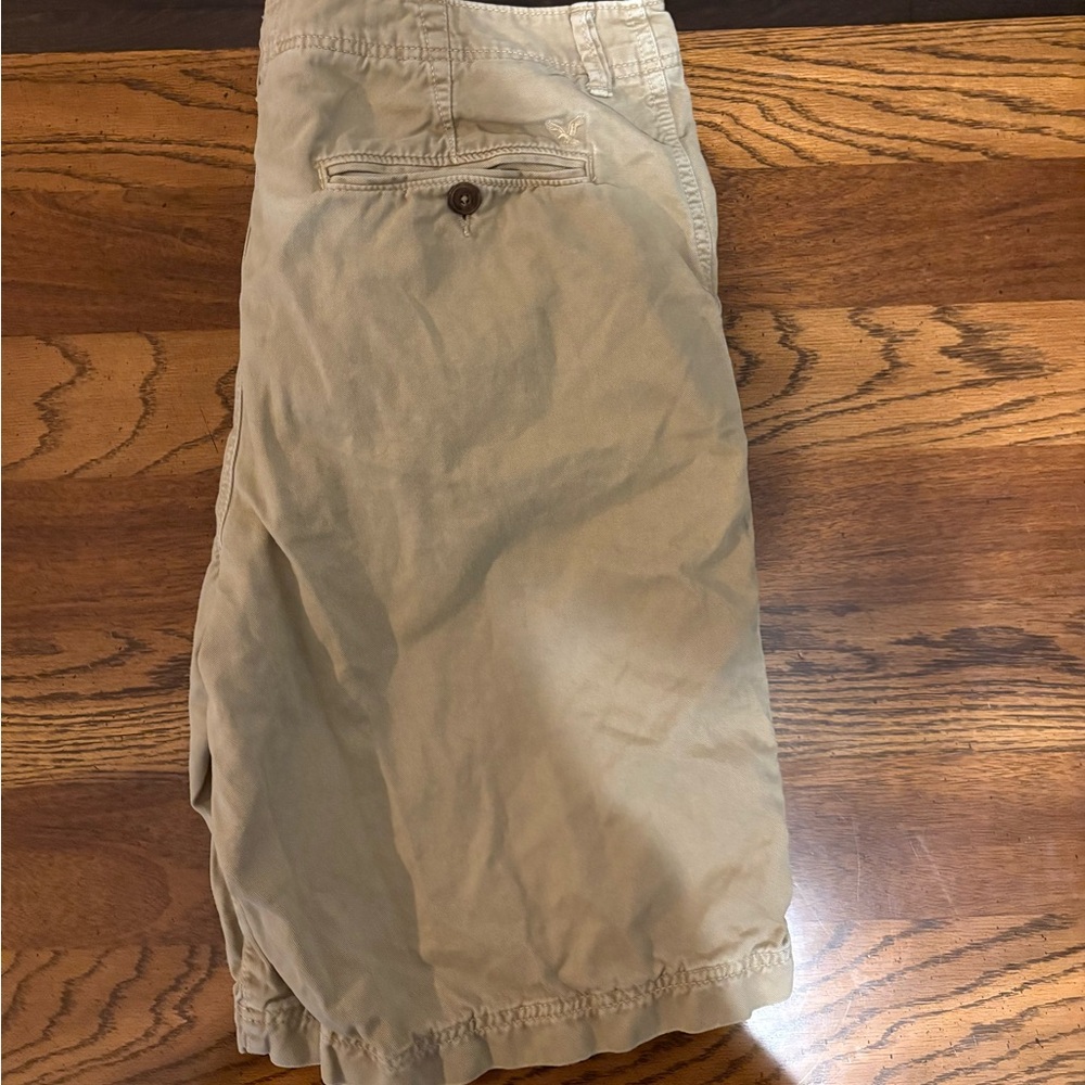 American Eagle Outfitters Tan Flat Front Shorts - Picture 3 of 4